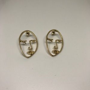 Face earrings,